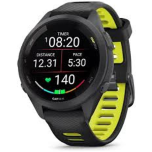 Smartwatch Garmin Forerunner 265S 010-02810-03 com GPS Wi-Fi - Preto Amarelo